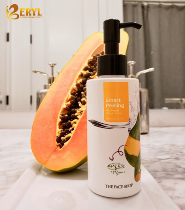 Kem tẩy tế bào chết đu đủ The Face Shop Smart Peeling Mild Papaya