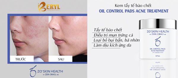 Công dụng của tẩy da chết Oil Control Pads Acne Treatment
