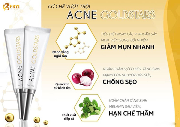 Kem đặc trị mụn công nghệ Nano vàng ngôi sao Acne Goldstars Mediworld