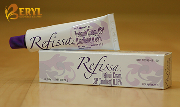Hướng dẫn sử dụng của kem trẻ hóa da trị nám Tretinoin 0.05 Refissa