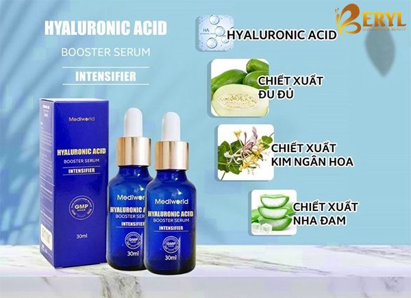 Thành phần có trong serum dưỡng ẩm da mặt Hyaluronic Acid Booster Serum.