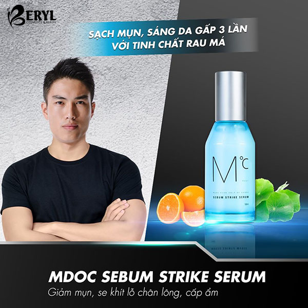 Serum dưỡng ẩm và kiềm dầu MdoC Sebum Strike Serum 100ml.