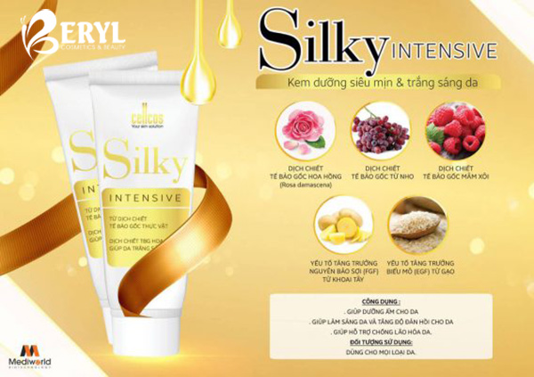 Thành phần trong kem dưỡng da mặt Silky Intensive