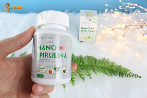 Hướng dẫn sử dụng viên uống trắng da Whitening Nano Spirulina.