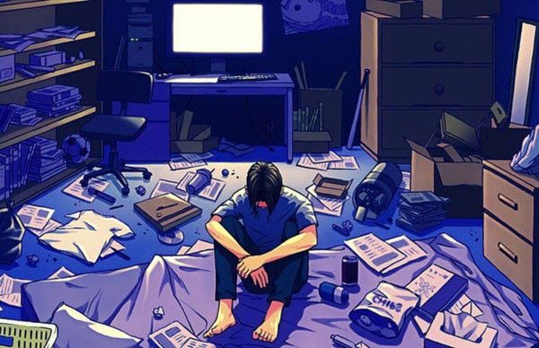 biểu hiện của một hikikomori