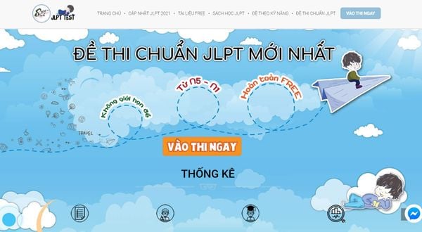 web đề thi jlpt test