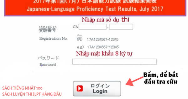 Tra cứu điểm thi JLPT qua mạng tại Việt Nam