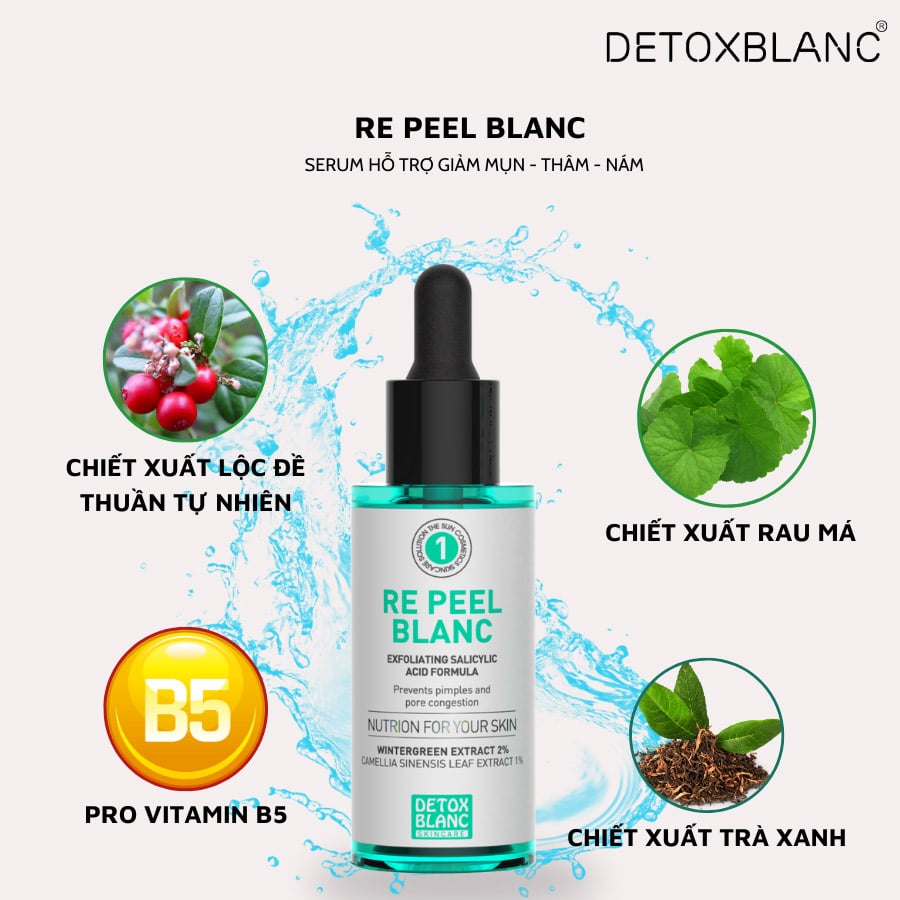 serum peel da tại nhà không bong tróc