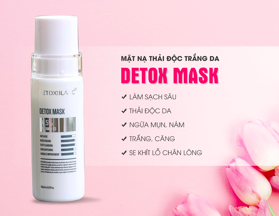 mặt nạ thải độc trắng da Detox mask- mask thải độc detox blanc