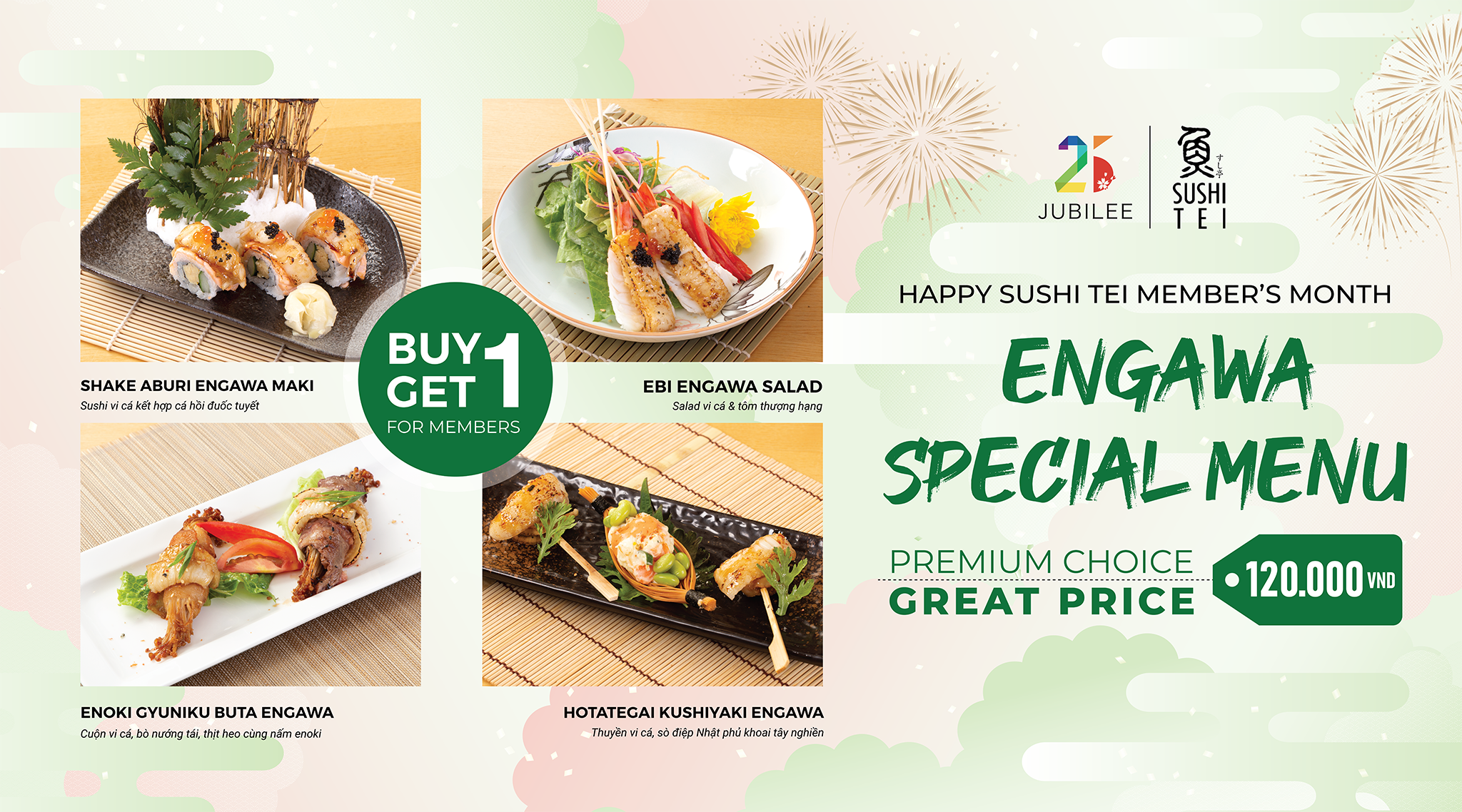 [25 JUBILEE EVENT -  MEMBER'S MONTH] ƯU ĐÃI MENU VI CÁ ĐẶC BIỆT DÀNH CHO THÀNH VIÊN