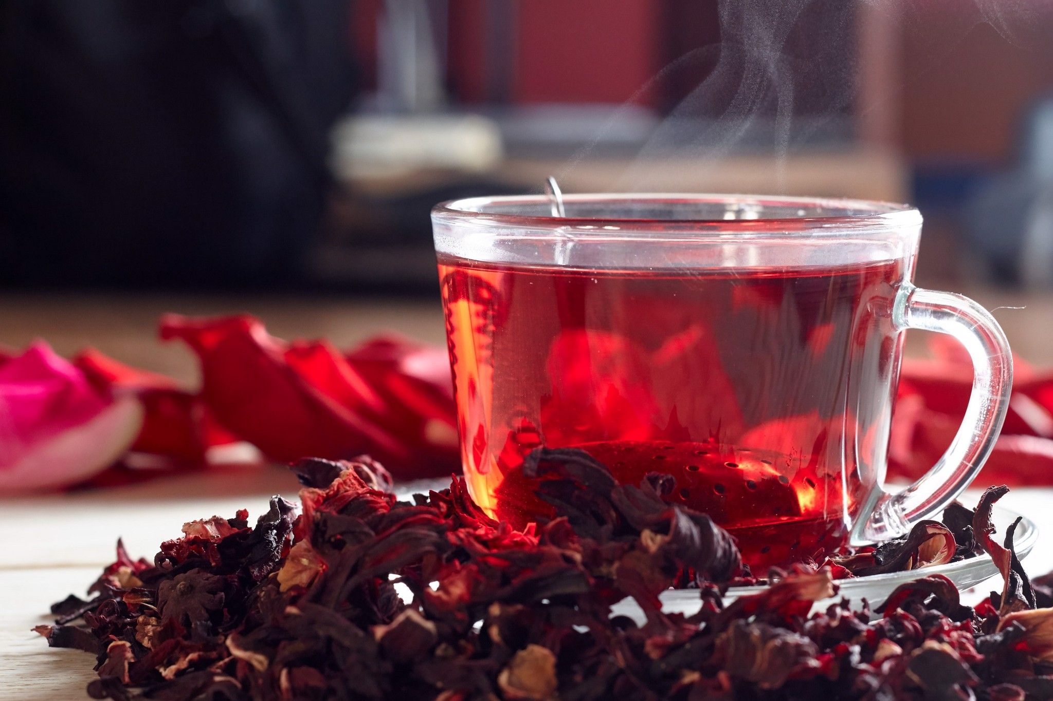 trà atiso đỏ hibiscus trà thảo mộc nên uống vào mùa hè