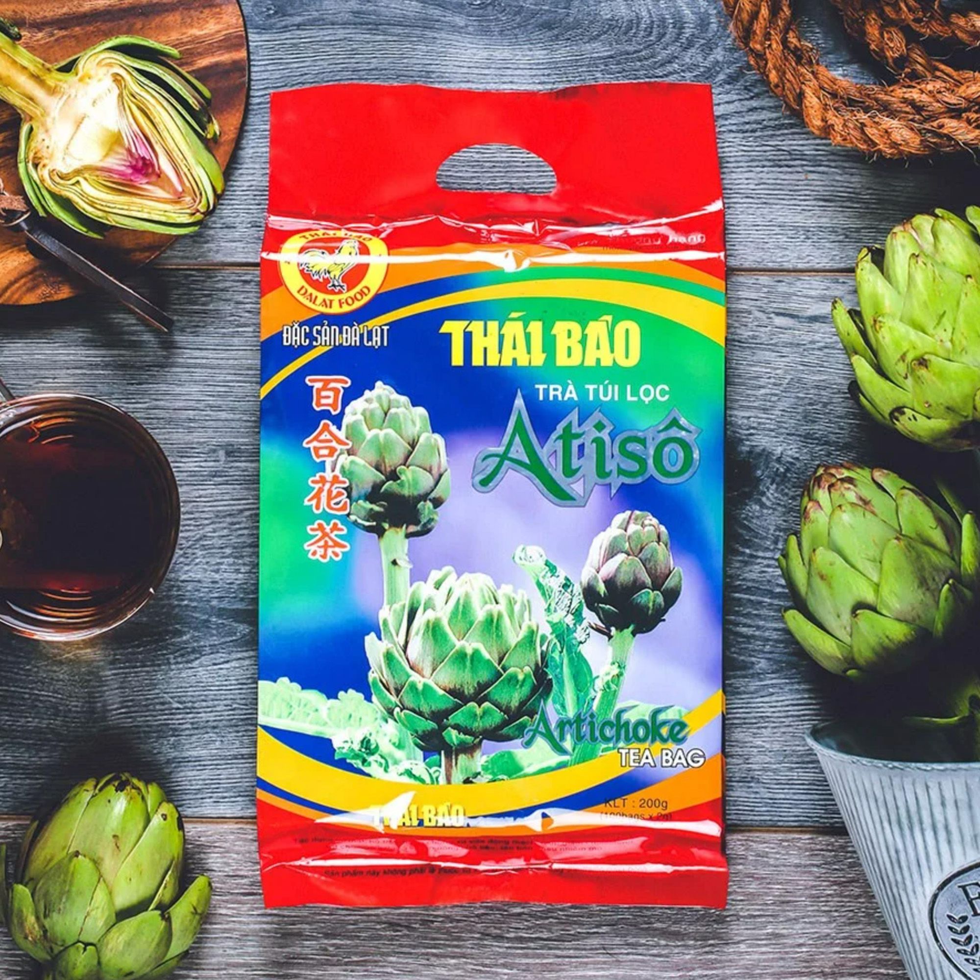 trà atiso túi lọc Thái Bảo artichoke chất lượng