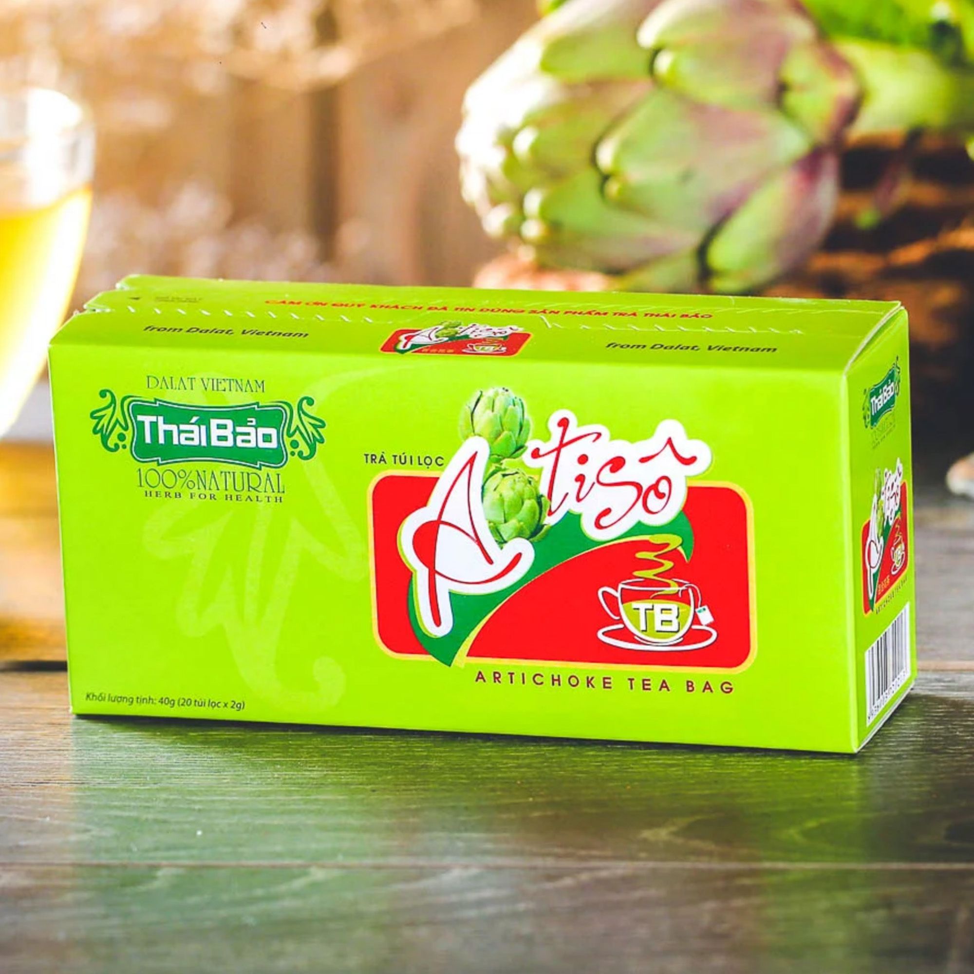 trà atiso túi lọc Thái Bảo artichoke chất lượng