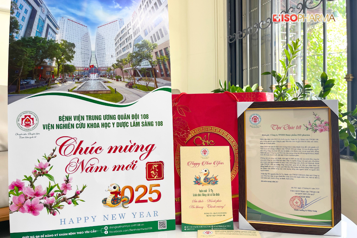 BỆNH VIỆN TWQĐ 108 CHÚC TẾT CÔNG TY TNHH DƯỢC PHẨM ISOPHARMA