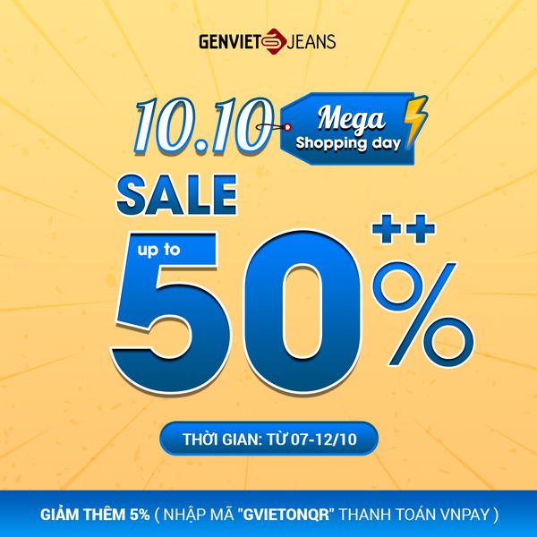 10.10 MEGA SHOPPING DAY | SALE UP TO 50%++
