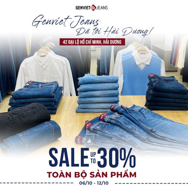 BÙNG NỔ KHAI TRƯƠNG CÙNG GENVIET JEANS HẢI DƯƠNG