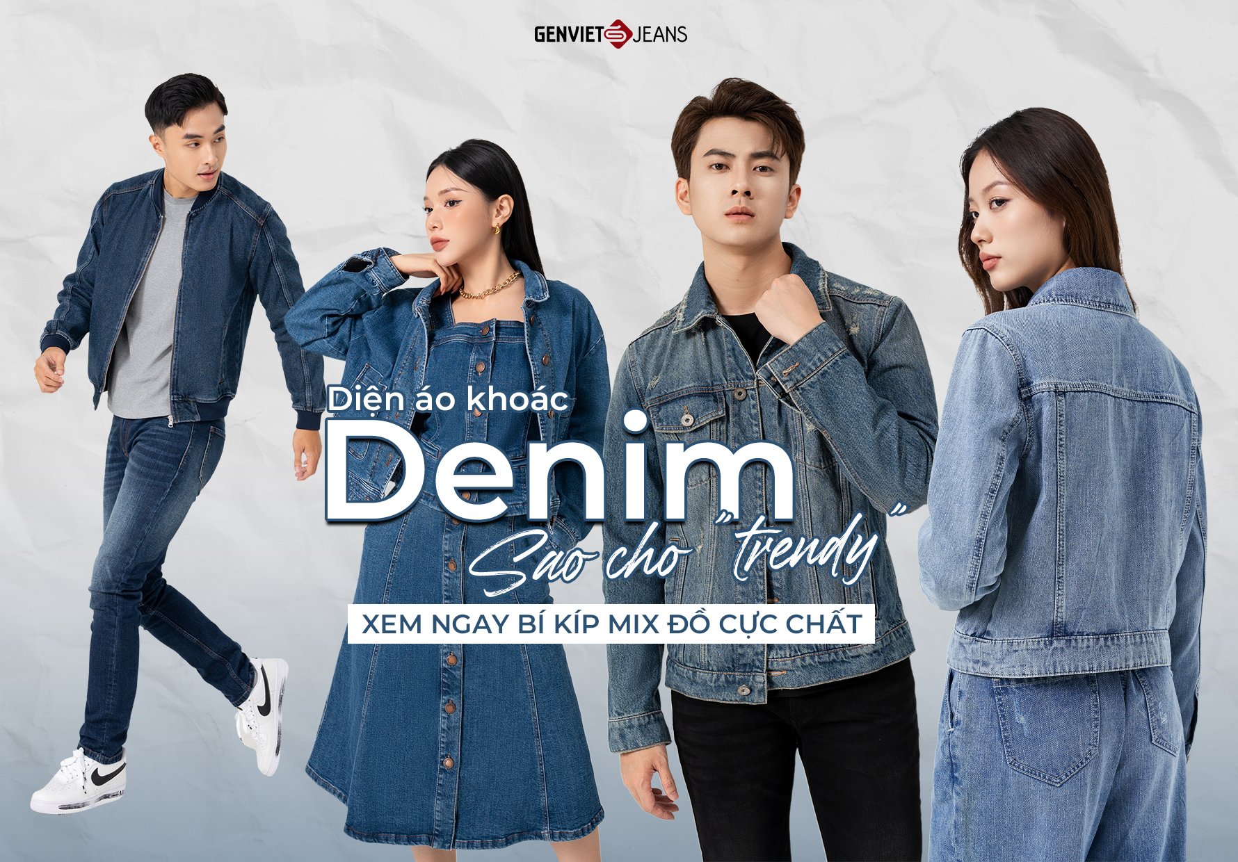 Diện áo khoác denim sao cho 