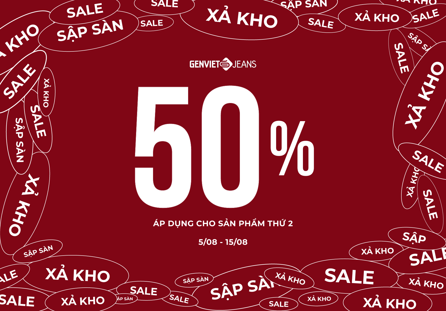 GENVIET JEANS SALE XẢ KHO HÀNG NGÀN SẢN PHẨM HẤP DẪN