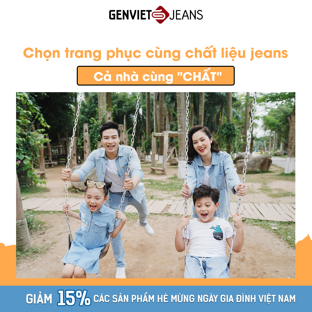 MÁCH NHỎ 4 TIP CHỌN ĐỒ NHÓM CHO GIA ĐÌNH SIÊU “ĐỈNH” CÙNG GENVIET JEANS.