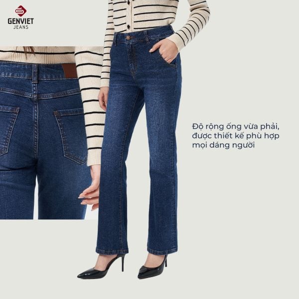 quần jeans nữ suông