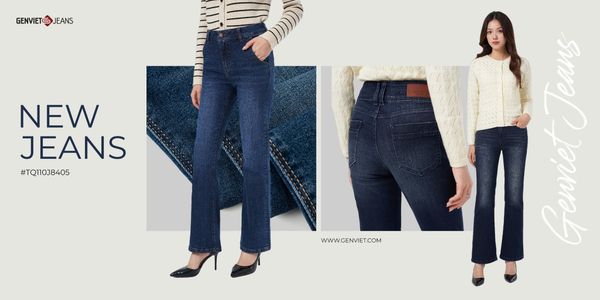 quần jeans nữ suông