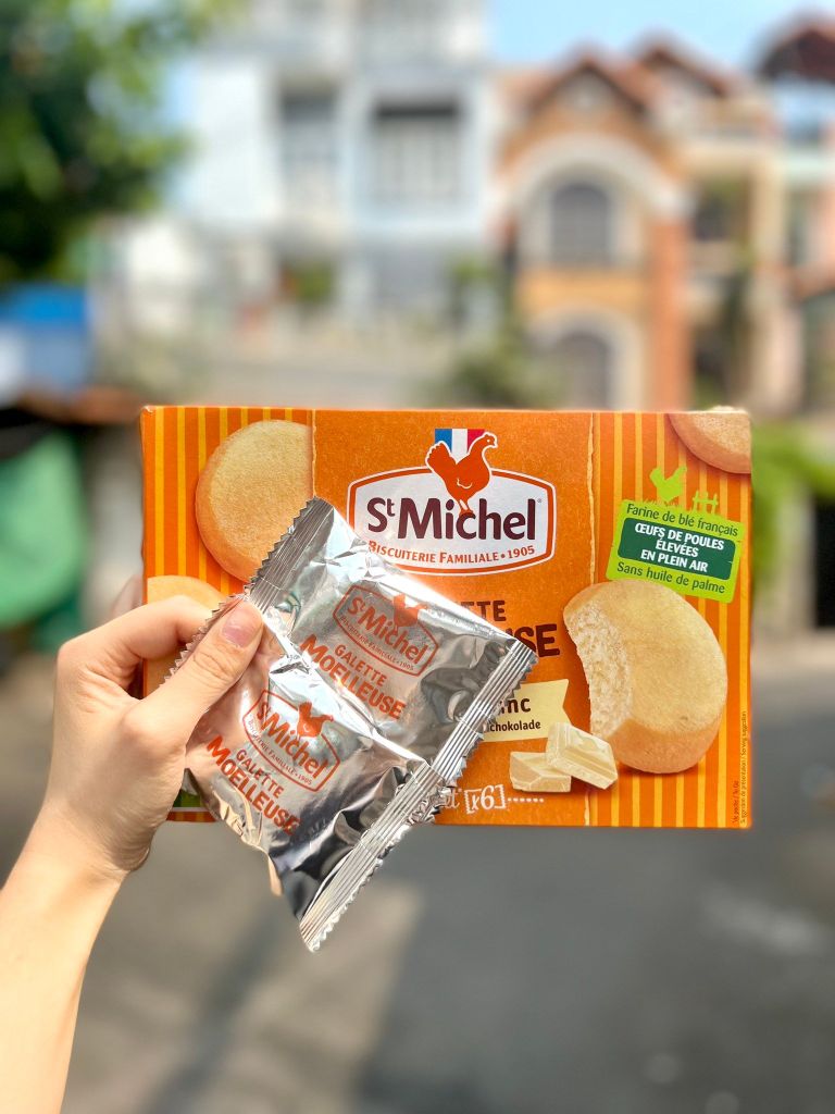 Bánh Bông Lan St Michel Socola Trắng - 180g