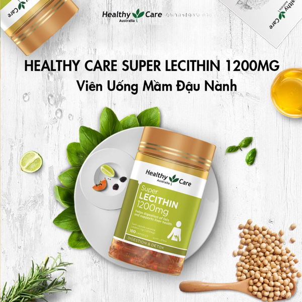 Viên Uống Mầm Đậu Nành Healthy Care Super Lecithin 1200Mg - 100 Viên – Siêu  Thị Luxy