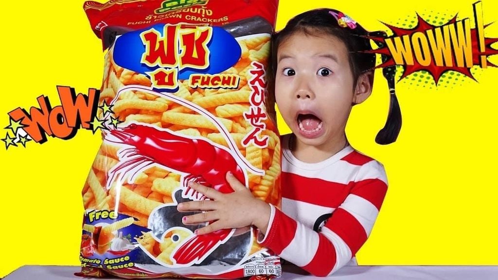 Snack Khổng Lồ Fuchi Prawn Crackers 600g