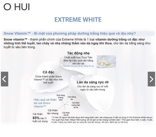 Sữa Dưỡng Trắng Da Ohui Extreme White Emulsion