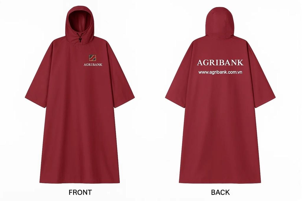 Áo mưa Agribank được thiết kế với nhiều kiểu dáng khác nhau tùy theo nhu cầu