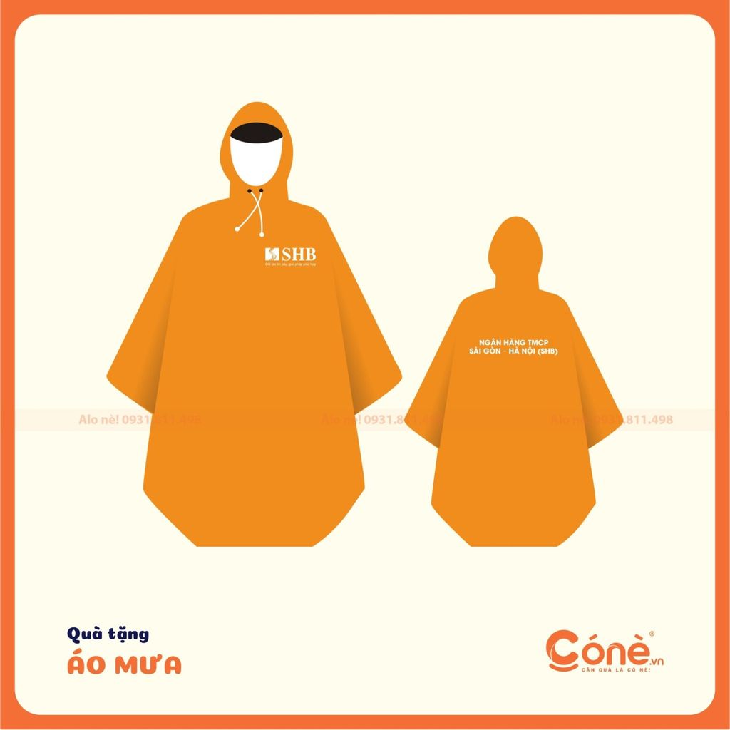 CONE là đơn vị chuyên cung cấp các sản phẩm in áo mưa quà tặng cho đối tác khách hàng