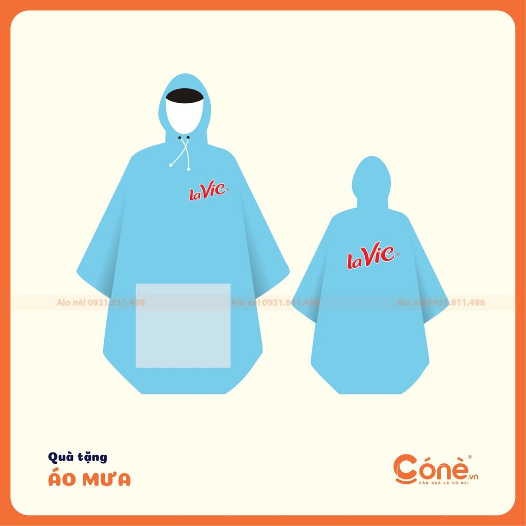 CONE chuyên cung cấp dịch vụ in áo mưa quà tặng doanh nghiệp và đối tác khách hàng
