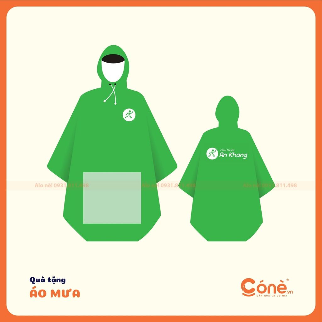 CONE tự hào là đơn vị chuyên cung cấp dịch vụ in áo mưa quà tặng thương hiệu chất lượng cao