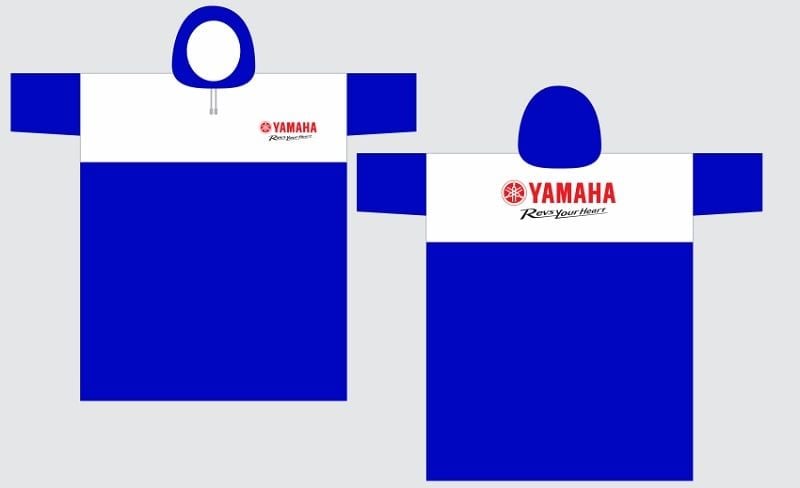 Mẫu áo mưa Yamaha thiết kế riêng được coi là công cụ tiếp cận người dùng tối đa