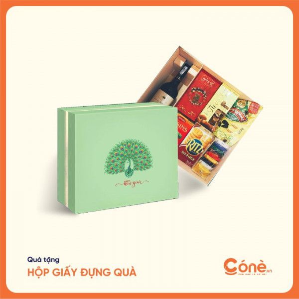 Mẫu hộp quà tặng bánh nhập khẩu cao cấp tại Cone - Mẫu 7