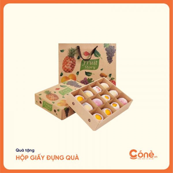 Mẫu hộp quà tặng đựng trái cây cao cấp tại Cone - Mẫu 10