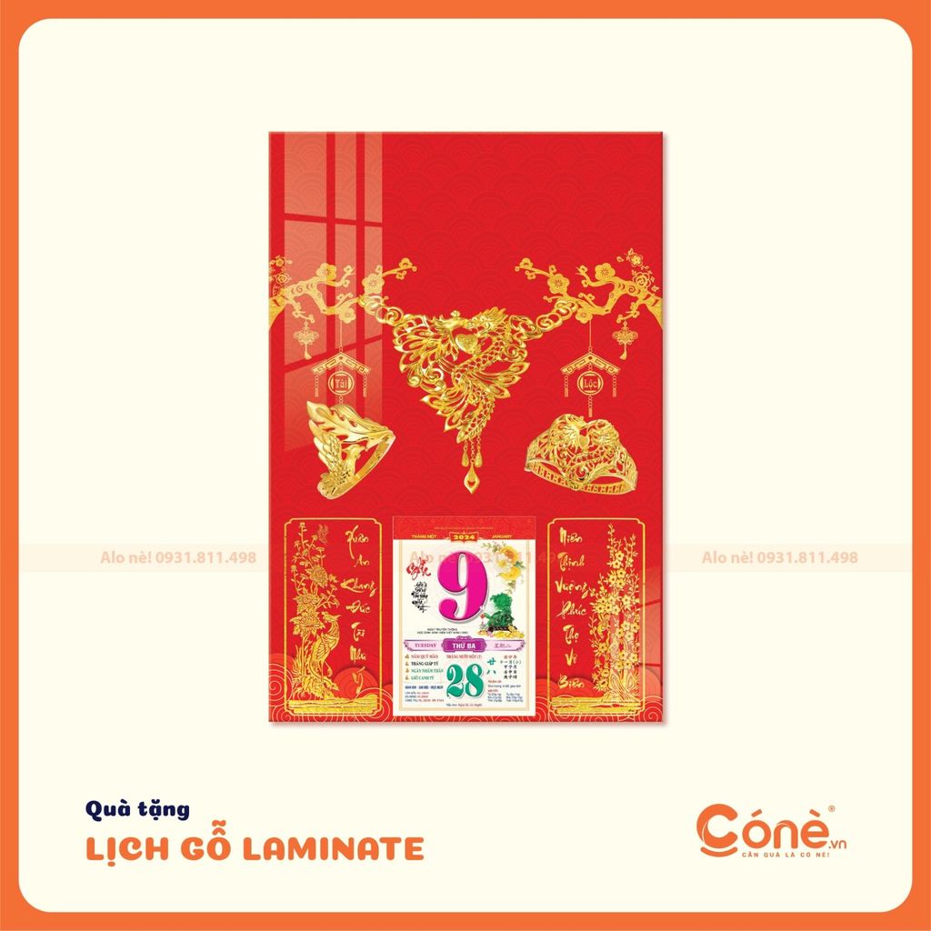 Mẫu lịch in trang sức phù hợp làm quà tặng khách hàng