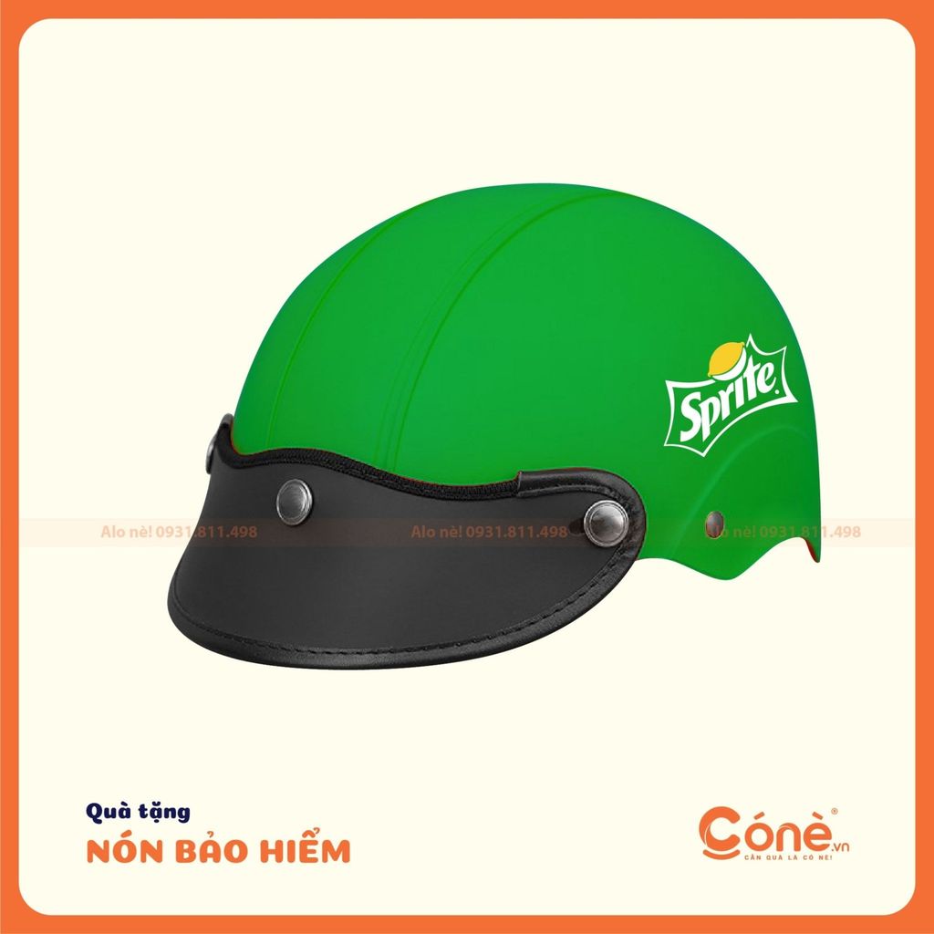 Tham khảo ngay dịch vụ in logo mũ bảo hiểm quà tặng uy tín tại CONE