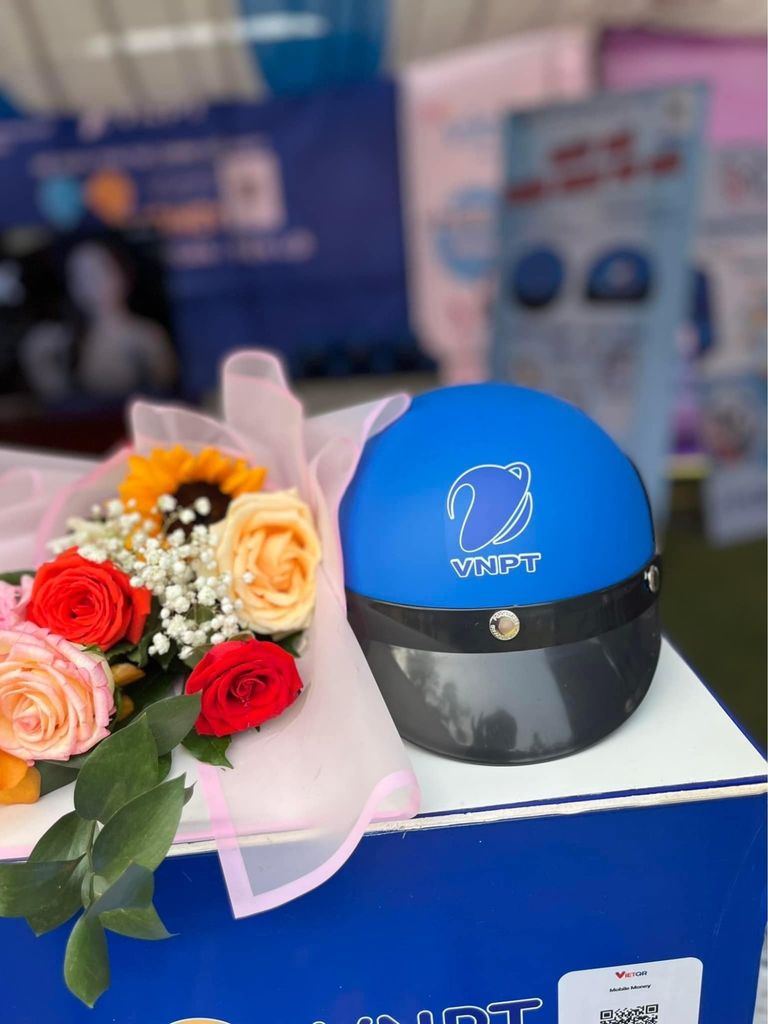 Mũ bảo hiểm Vinaphone thường được sử dụng trong các chiến dịch marketing