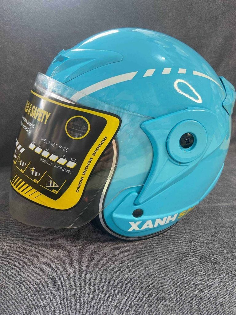 Nón bảo hiểm fullface xanh SM bảo vệ tối đa phù hợp đi đường dài