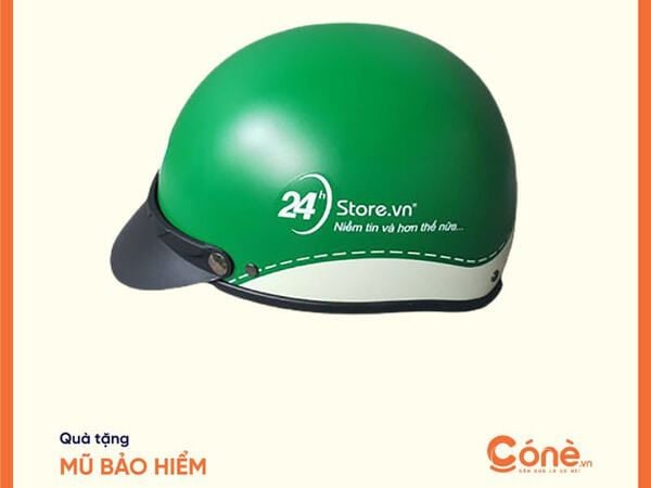 Mũ bảo hiểm có thể in thêm logo công ty để lan tỏa về thương hiệu