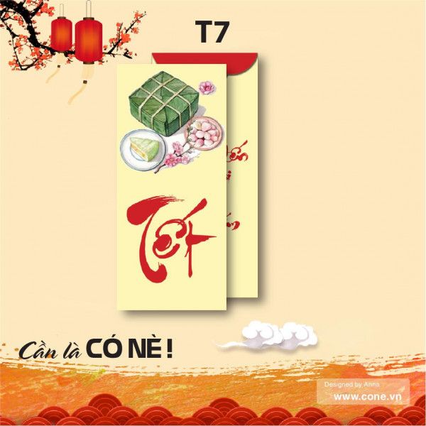 Bao lì xì được thiết kế tại Cone.vn