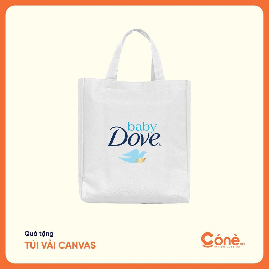 Quà tặng túi vải hồng thiết kế đơn giản, in logo rõ nét giúp gia tăng nhận diện thương hiệu