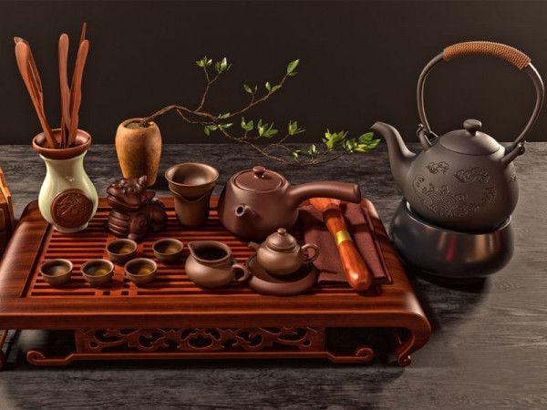 Ấm trà với chất liệu gốm sứ cao cấp sẽ phù hợp làm quà tết tặng đối tác quan trọng