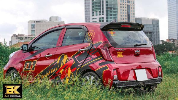 kia morning dán decal đẹp