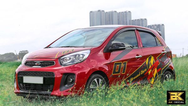 kia morning dán decal đẹp