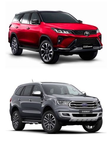 Chọn Toyota Fortuner 2021 hay Ford Everest 2020: Bộ đôi SUV 'ngập' công nghệ giá 1,4 tỷ đồng
