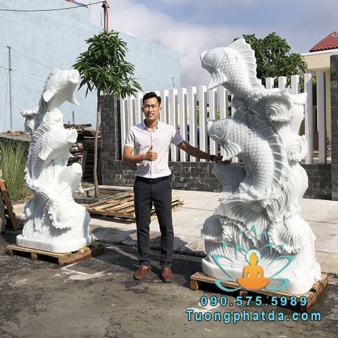 Tượng Cá Chép Đá Đẹp Nhất | Giá Tận Gốc Tại Xưởng