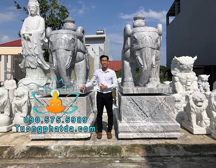 Cung Cấp Tượng Voi Đá Xám Phong Thủy Đẹp Tại Huế