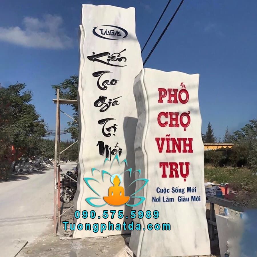 Bảng Hiệu Đá Cho Khu Phố Chợ Phú Lộc